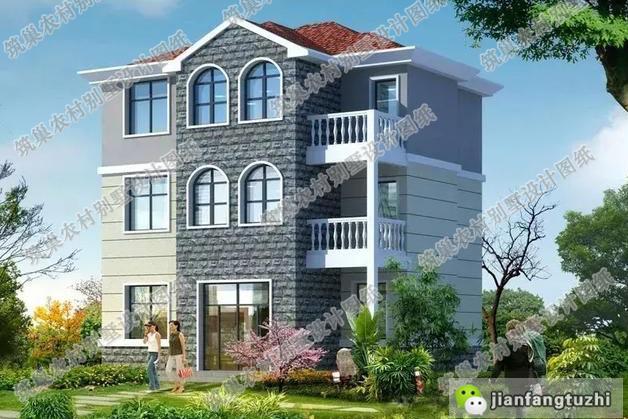 2套三層農(nóng)村別墅全套設計施工效果圖，根據(jù)自己需求設計的房子住起來更舒適