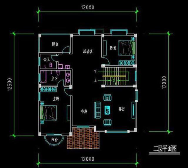 開間12米的兩款三層別墅設(shè)計(jì)圖，功能齊全，居住舒適
