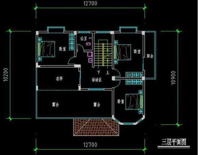 開間12米的兩款三層別墅設(shè)計(jì)圖，功能齊全，居住舒適
