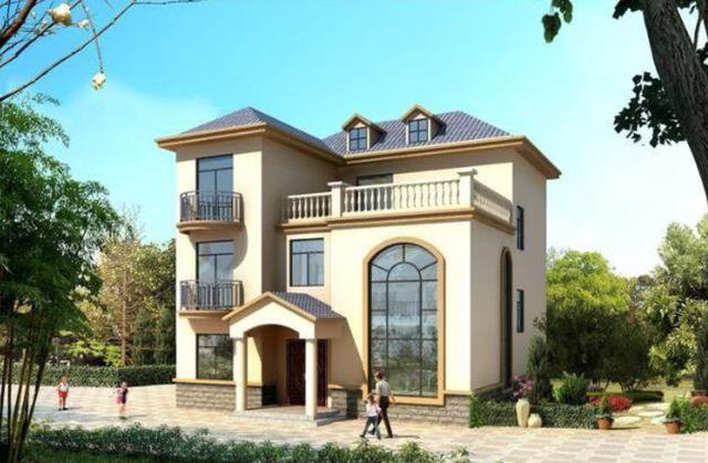 開間12米的兩款三層別墅設(shè)計(jì)圖，功能齊全，居住舒適