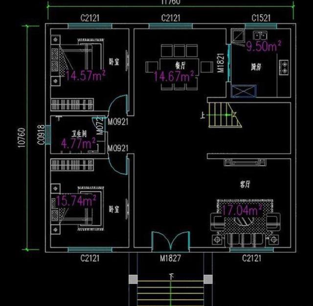 推薦兩款質(zhì)樸型的農(nóng)村二層自建房，磚混結(jié)構(gòu)設(shè)計(jì)方案，6室3廳