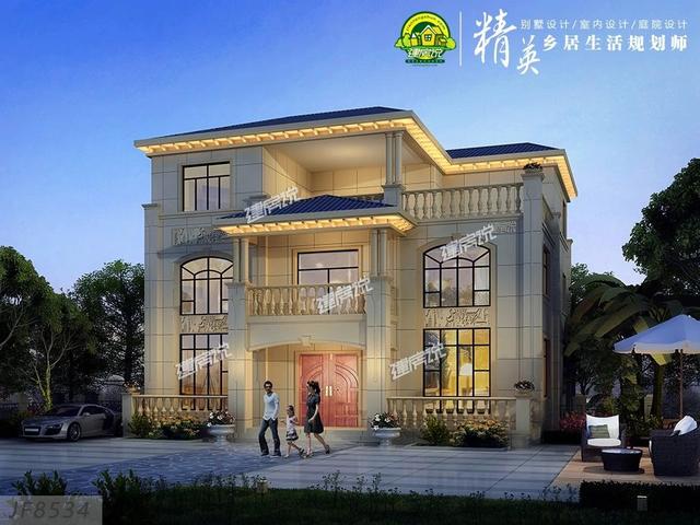 三層歐式別墅設計圖，設計精美，溫馨舒適，大氣典雅！