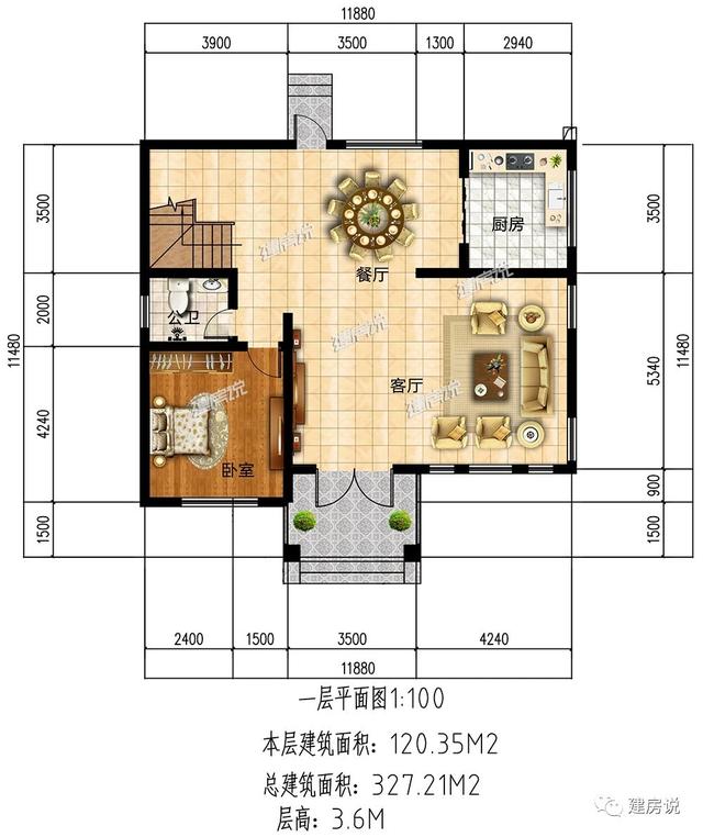占地120平的三層新中式別墅設(shè)計(jì)圖，外觀洋氣，布局實(shí)用，享受！