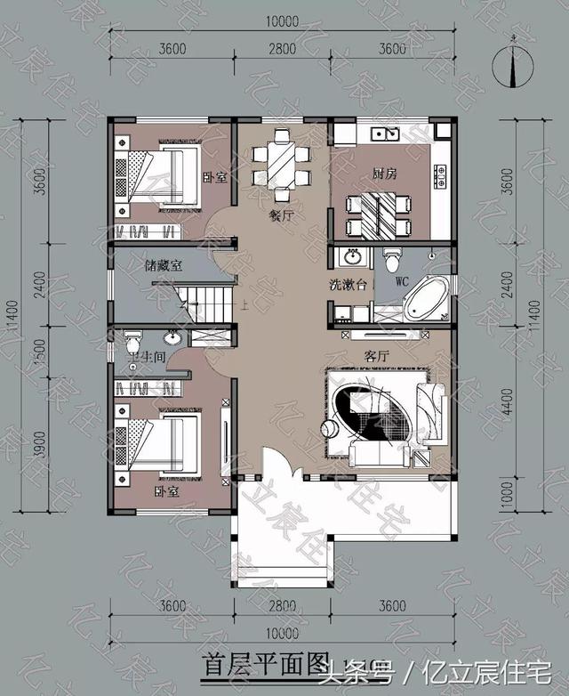 10米x11.4米二層田園風(fēng)自建房，享受自然的田園生活情趣