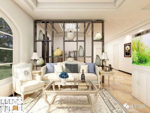 10×18米一層北歐風(fēng)別墅設(shè)計(jì)圖，帶車庫(kù)，清新自然，布局靈巧方便。