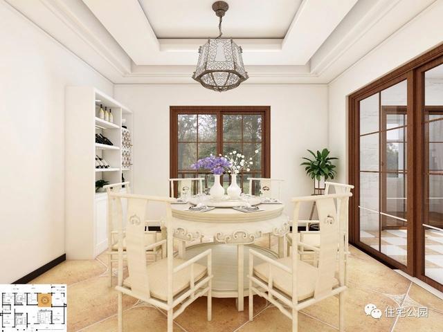 10×18米一層北歐風(fēng)別墅設(shè)計(jì)圖，帶車庫(kù)，清新自然，布局靈巧方便。