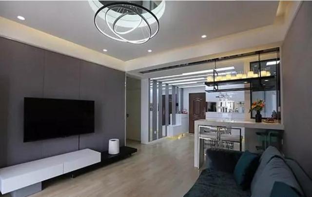 90平新家現(xiàn)代中式風(fēng)裝修完成，時尚美觀，溫馨舒適。