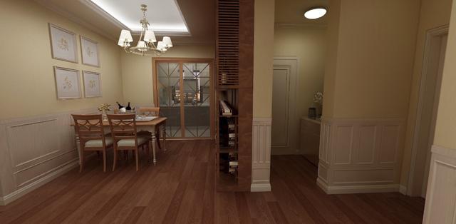 105平復(fù)古美式田園風(fēng)，我最喜歡墻裙設(shè)計(jì)。