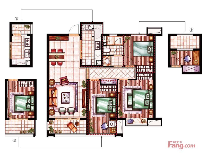 106平三居室現(xiàn)代簡約風(fēng)裝修完成，半包10萬。