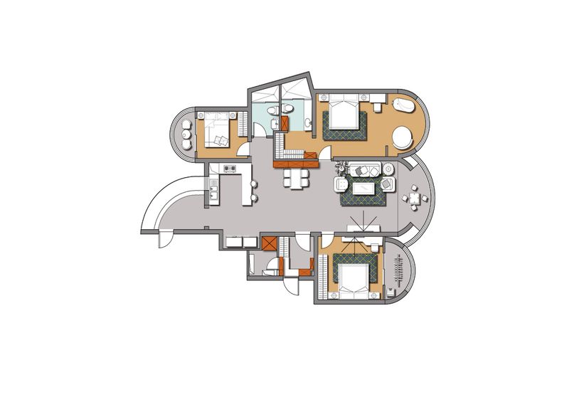 176平三居室半包15萬裝修完成，現(xiàn)代簡約風(fēng)，裝修完效果非常好。