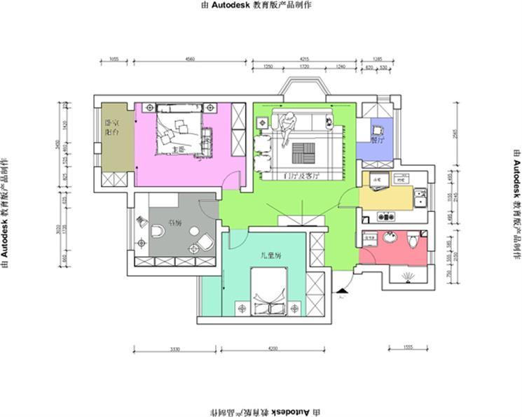 95平二居室全包裝修只花了7萬，簡潔、時尚。