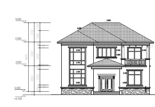 占地120平的三層別墅設(shè)計圖，比價通用并且物美價廉，造價僅需20萬元