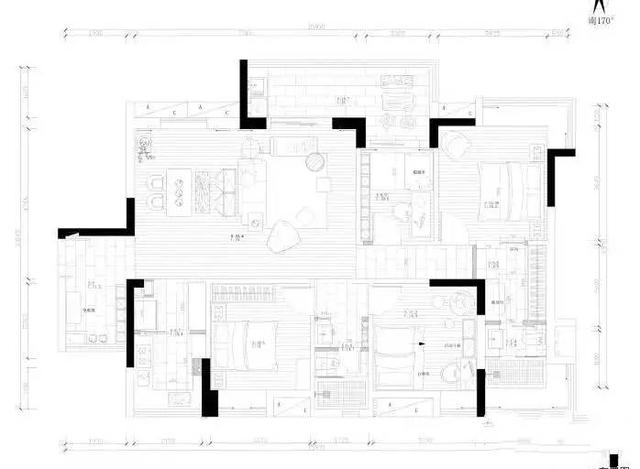146㎡四室兩廳北歐風(fēng)格裝修，整個裝修就花20萬，感覺超值！