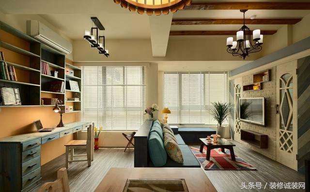 86㎡條田園風(fēng)裝修，享受寧靜安逸的幸福感、悠閑慵懶的自由感。