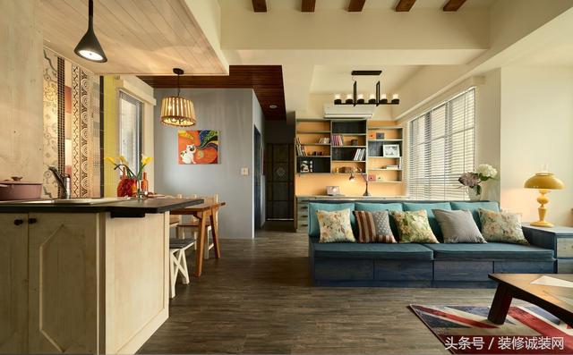 86㎡條田園風(fēng)裝修，享受寧靜安逸的幸福感、悠閑慵懶的自由感。