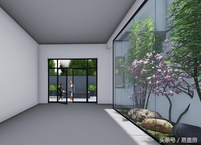 17.9m×12.2m二層新中式別墅設(shè)計圖，帶樓梯天井+4大露臺，造價48萬。