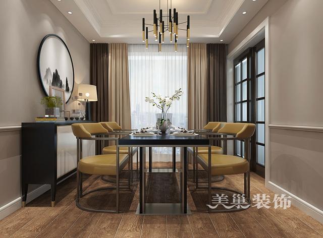 130平三室兩廳混搭風格裝修，以美式為主基調(diào)，營造出一種懷舊、浪漫的感覺