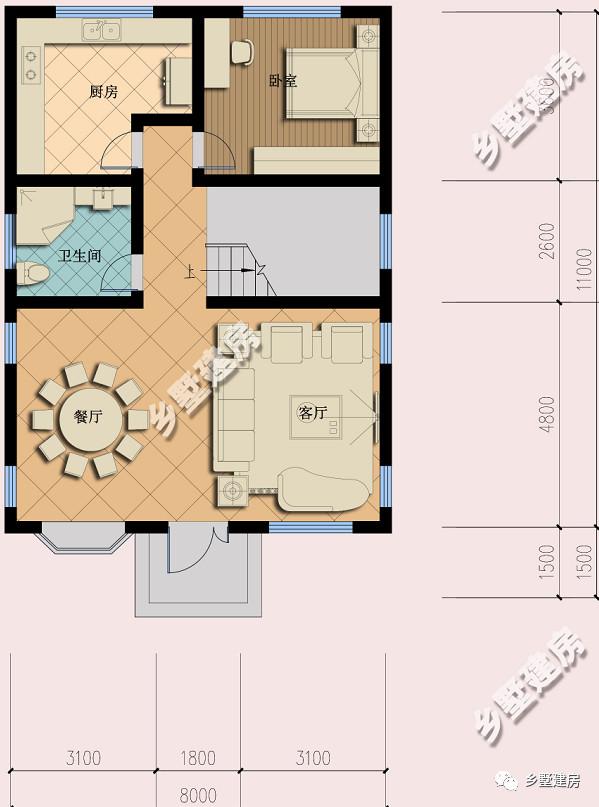 兩款宅基地小的二層別墅設計圖，精致大氣，造價只要17萬？
