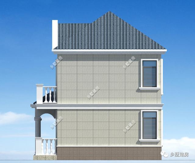 兩款宅基地小的二層別墅設計圖，精致大氣，造價只要17萬？