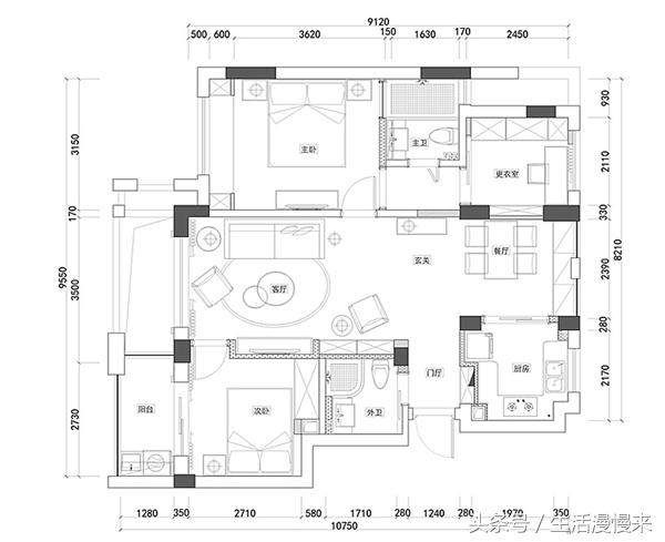 89平簡約風(fēng)三房，90后喜歡的范本，每個房間經(jīng)過改造后，都很通透敞亮，值得學(xué)習(xí)。