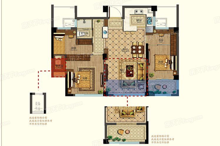 86平米三居室小夫妻全包花了13萬 元裝修的現(xiàn)代簡約風格，效果真不錯。