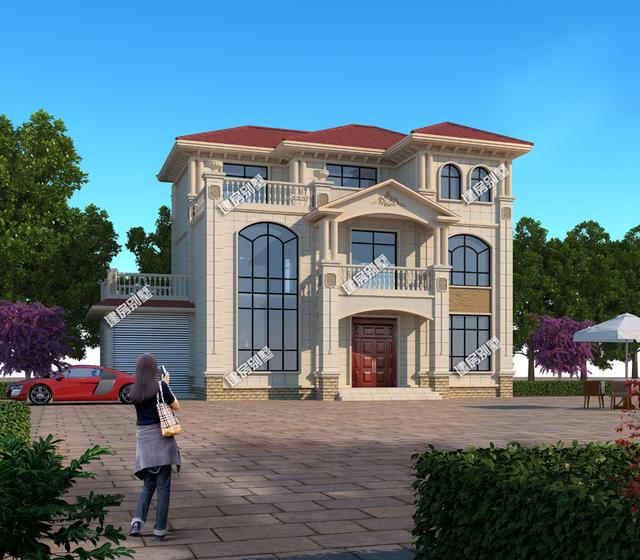 三棟三層別墅設(shè)計(jì)圖，帶獨(dú)立車庫設(shè)計(jì)+客廳挑空，真叫我們難以抗拒！