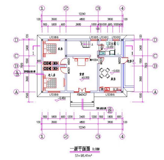 12×9米三層農(nóng)村別墅設(shè)計(jì)圖，帶閣樓，簡(jiǎn)約大氣經(jīng)濟(jì)實(shí)用，適合農(nóng)村建房。