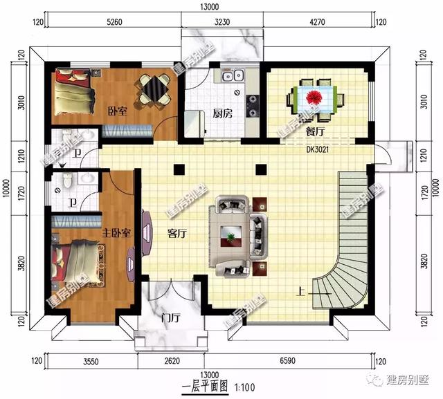 13×10米三層半農(nóng)村自建房，施工簡(jiǎn)單，簡(jiǎn)單實(shí)用造價(jià)還低，你不準(zhǔn)備來(lái)一套嗎？