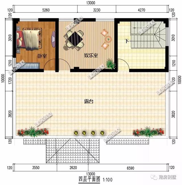 13×10米三層半農(nóng)村自建房，施工簡(jiǎn)單，簡(jiǎn)單實(shí)用造價(jià)還低，你不準(zhǔn)備來(lái)一套嗎？