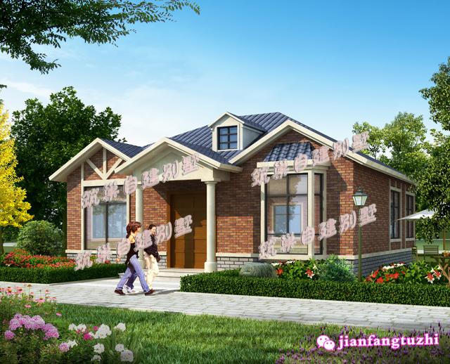 13x11米一層農(nóng)村別墅設(shè)計圖，帶有功能設(shè)計布局方案，適合自己的才是最好的戶型！