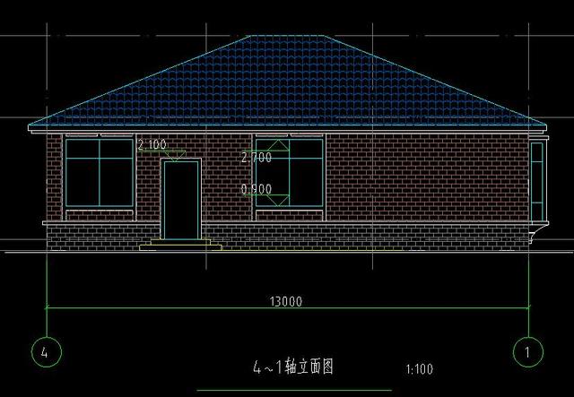 13x11米一層農(nóng)村別墅設(shè)計圖，帶有功能設(shè)計布局方案，適合自己的才是最好的戶型！
