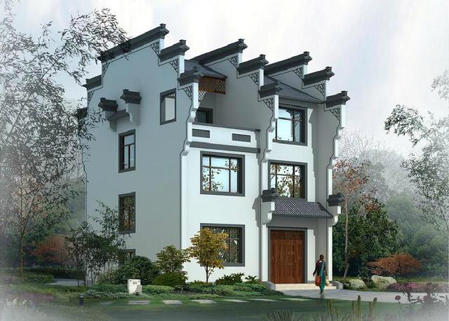 占地100平米的徽派三層自建房設(shè)計圖，融風(fēng)俗文化之精華，更具古典美。