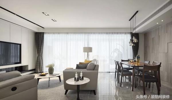 156平大戶型現(xiàn)代簡約風(fēng)裝修，個性時尚，簡約又實(shí)用，黑白灰加上原木打造出高品質(zhì)的生活空間。