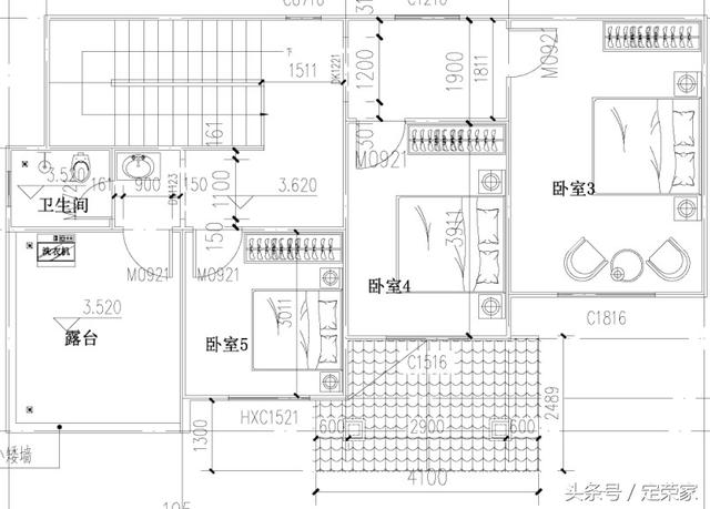 162㎡二層地中海迷你別墅設(shè)計(jì)圖，五室二廳二衛(wèi)，精致美觀，這才叫藝術(shù)！