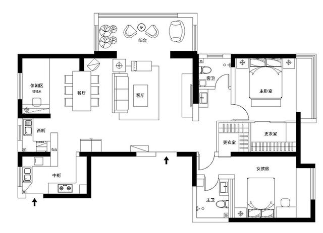 156平三室現(xiàn)代簡約風(fēng)裝修，全包16萬，效果太贊了