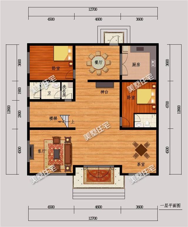 12x12米二樓歐式自建房，二樓復(fù)式鏤空客廳，豪華大氣