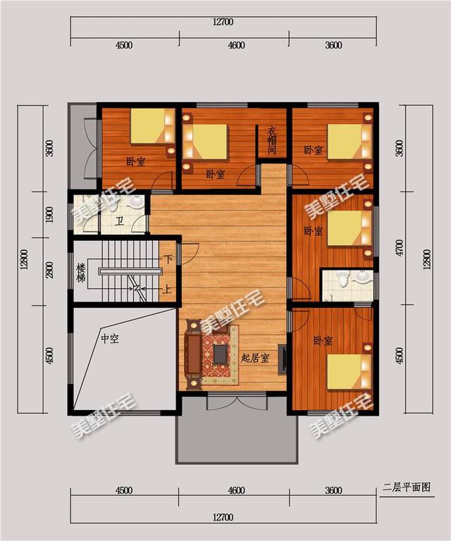 12x12米二樓歐式自建房，二樓復(fù)式鏤空客廳，豪華大氣