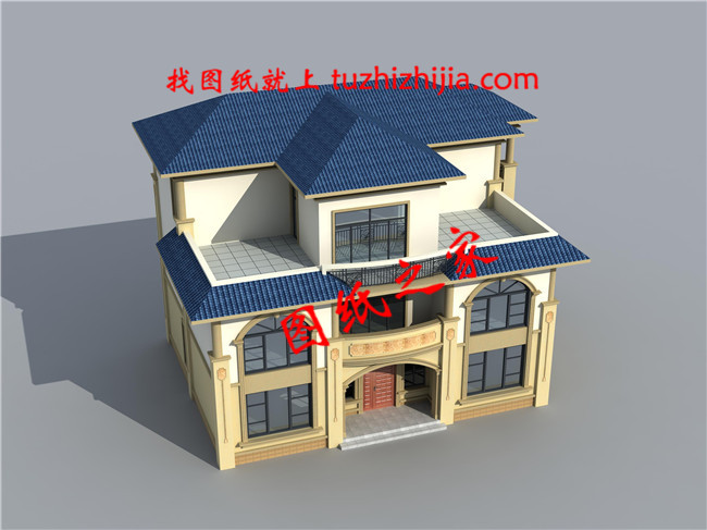 50萬左右農(nóng)村三層別墅設(shè)計圖紙，帶大露臺