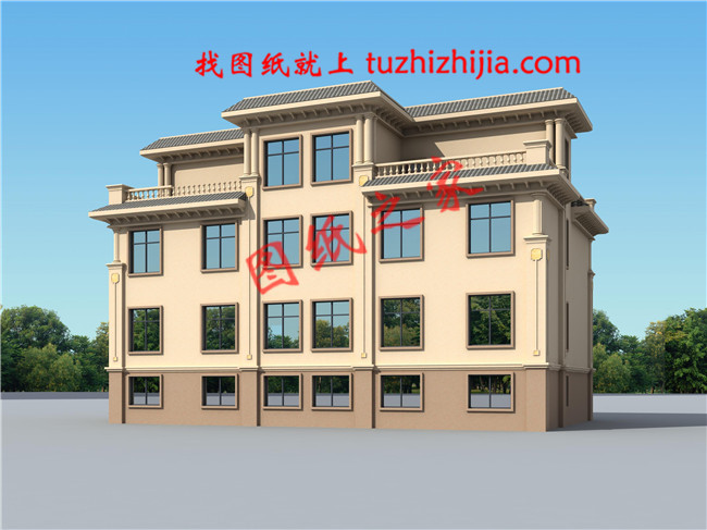 農(nóng)村兄弟雙拼三層小別墅設(shè)計圖紙，帶地下室，帶地下車庫