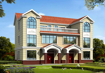 40萬左右兄弟雙拼四間三層戶型圖及全套圖紙，戶型簡單合理