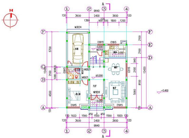 10×12米三層農(nóng)村自建房，戶型簡約大氣，帶車庫+花壇，造價26萬