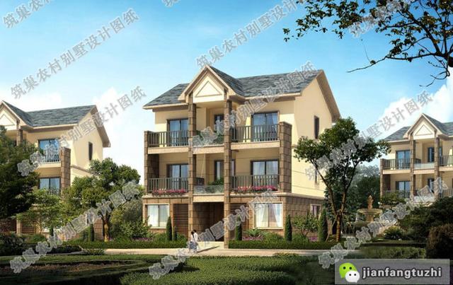 10×12米三層農(nóng)村自建房，戶型簡約大氣，帶車庫+花壇，造價26萬