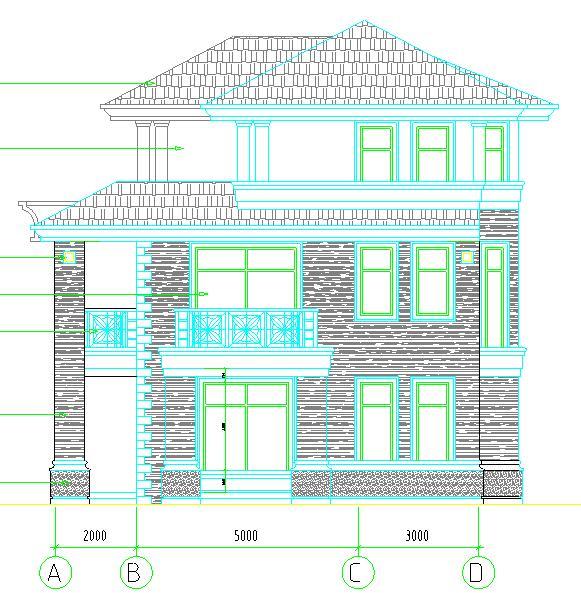 17×9米新型農(nóng)村別墅設(shè)計(jì)圖，帶獨(dú)立車庫+半旋轉(zhuǎn)樓梯+堂屋