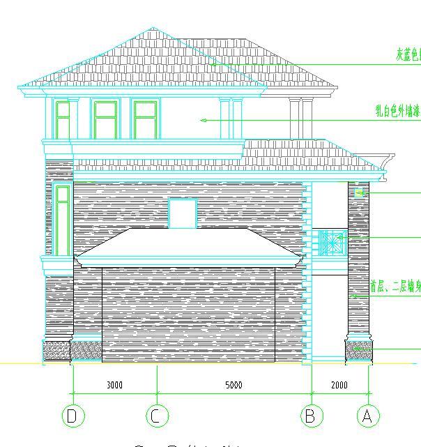 17×9米新型農(nóng)村別墅設(shè)計(jì)圖，帶獨(dú)立車庫+半旋轉(zhuǎn)樓梯+堂屋