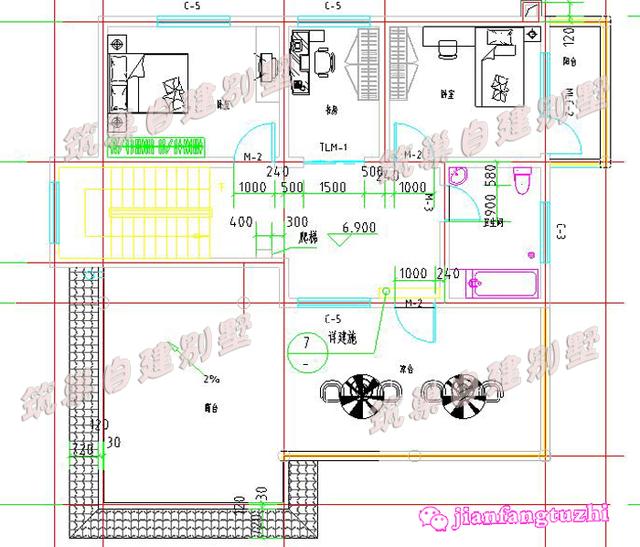 占地140平米的三層農(nóng)村自建房，帶大露臺+觀景涼亭，簡單實(shí)用