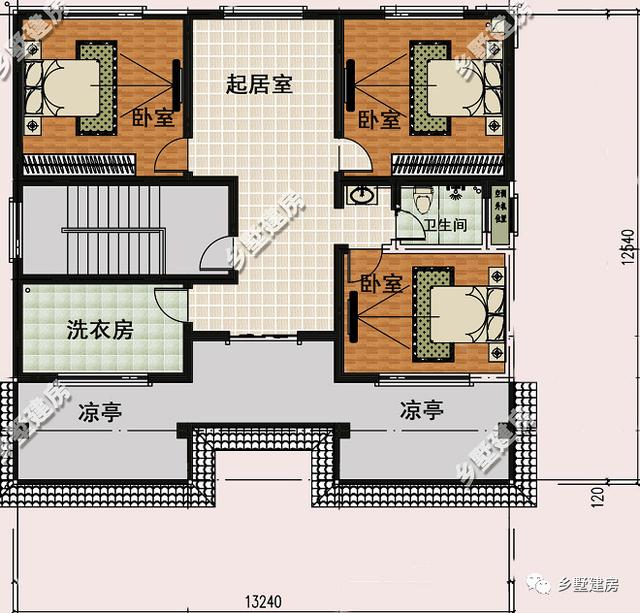 13x12米新中式三層別墅設(shè)計圖，時尚、古典、大氣，這才是對新中式最好的詮釋！