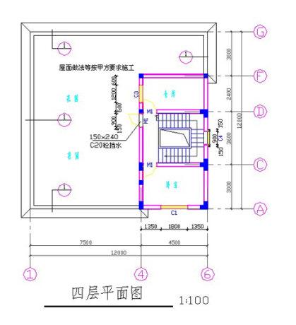 12×12米三層半別墅設計圖，帶車庫+挑空客廳，戶型方正，大氣上檔次，主體造價大概55萬。