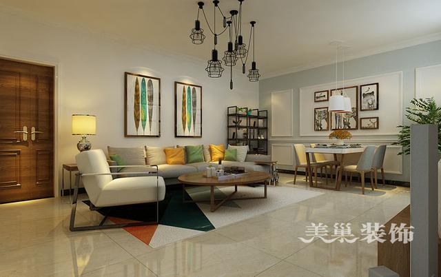 105平三室現(xiàn)代簡(jiǎn)約風(fēng)裝修，全包造價(jià)11.5萬，營(yíng)造一種輕松、自由的環(huán)境。