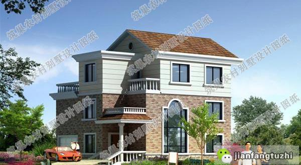 12×11米農(nóng)村復(fù)式三層自建房，帶車庫落地窗套房，造價35萬