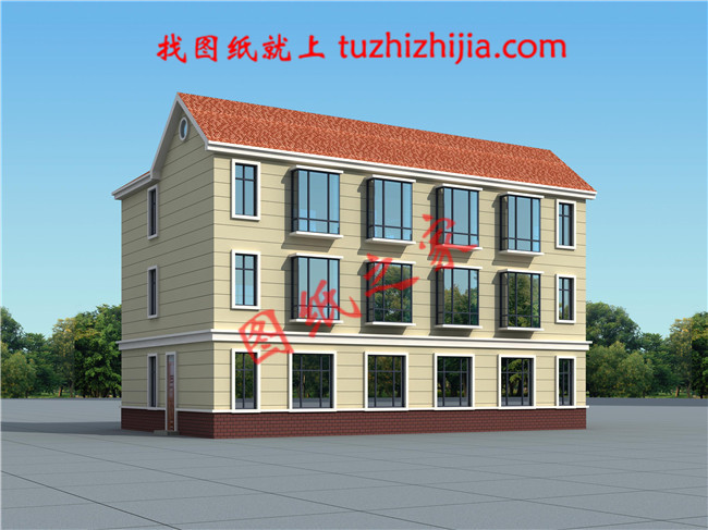 40萬(wàn)左右兄弟雙拼四間三層戶(hù)型圖及全套圖紙，戶(hù)型簡(jiǎn)單合理